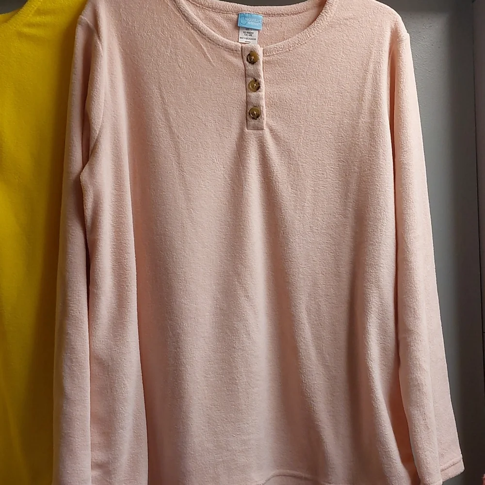Feather Fleece Hensley Top Sz Lg - Picture 3 of 12